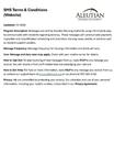 SMS Terms & Conditions